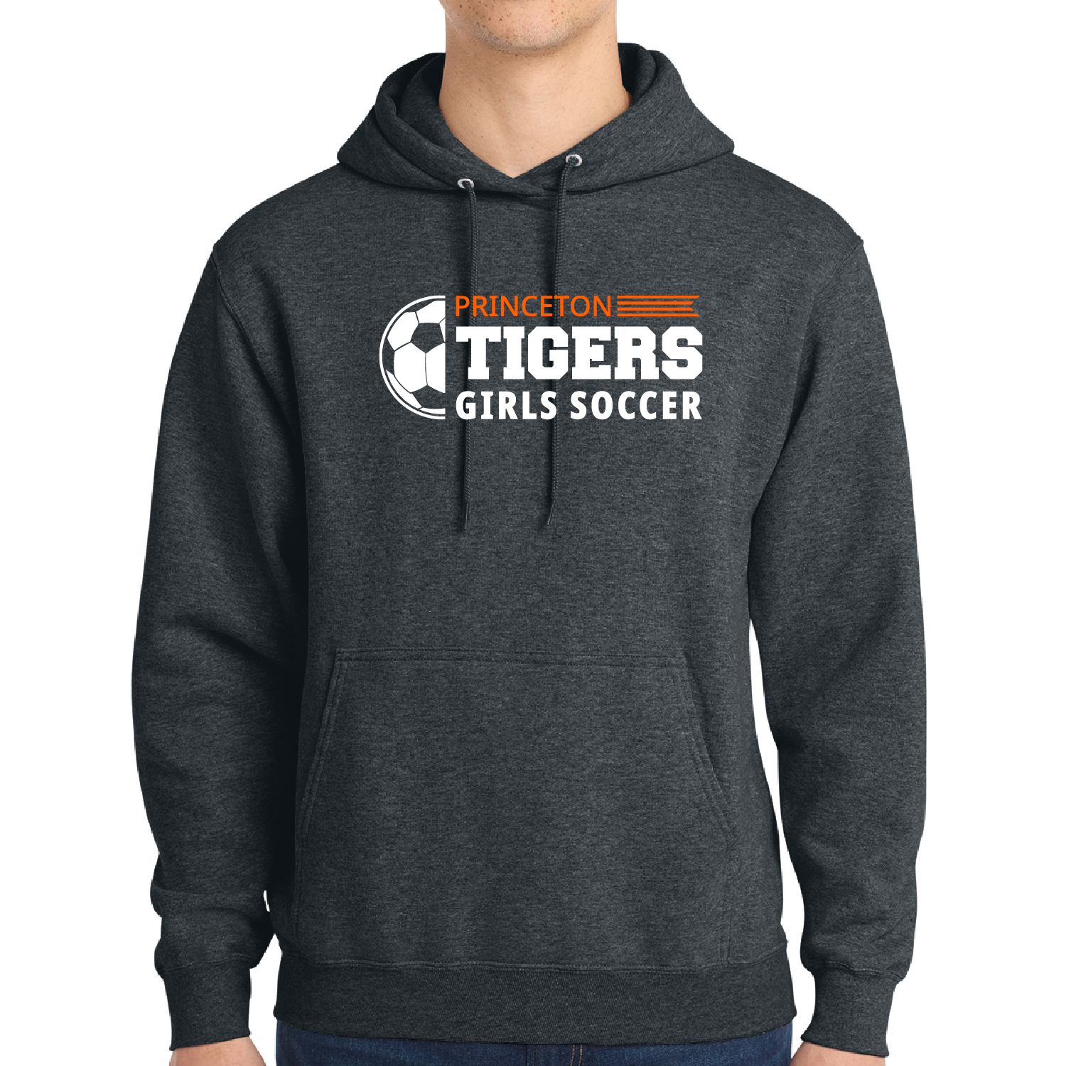 Tall Unisex Port and Company Fleece Hoodie - Image 3