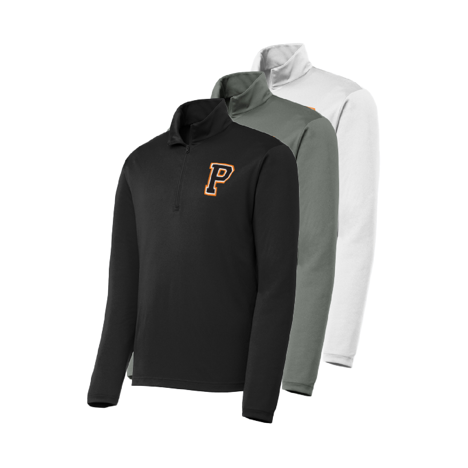 Mens/Unisex 1/4 zip Long-Sleeve
